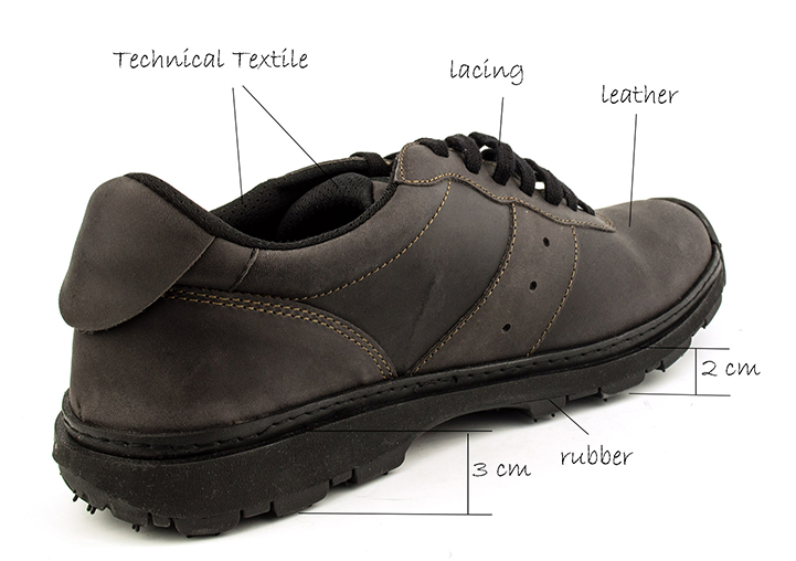 Art 1040 Link Black Leather  Sneakers
