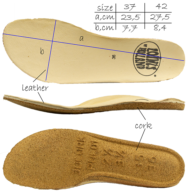 Removable insole of Loints of Holland Fusion 37455 red flat shoes