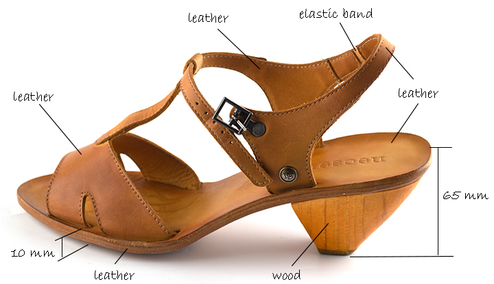 Women's Neosens s477 Monastrell Cuero Heeled Sandals
