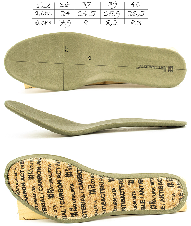 Removable insole (El Naturalista NF79 Lichen brown boots)